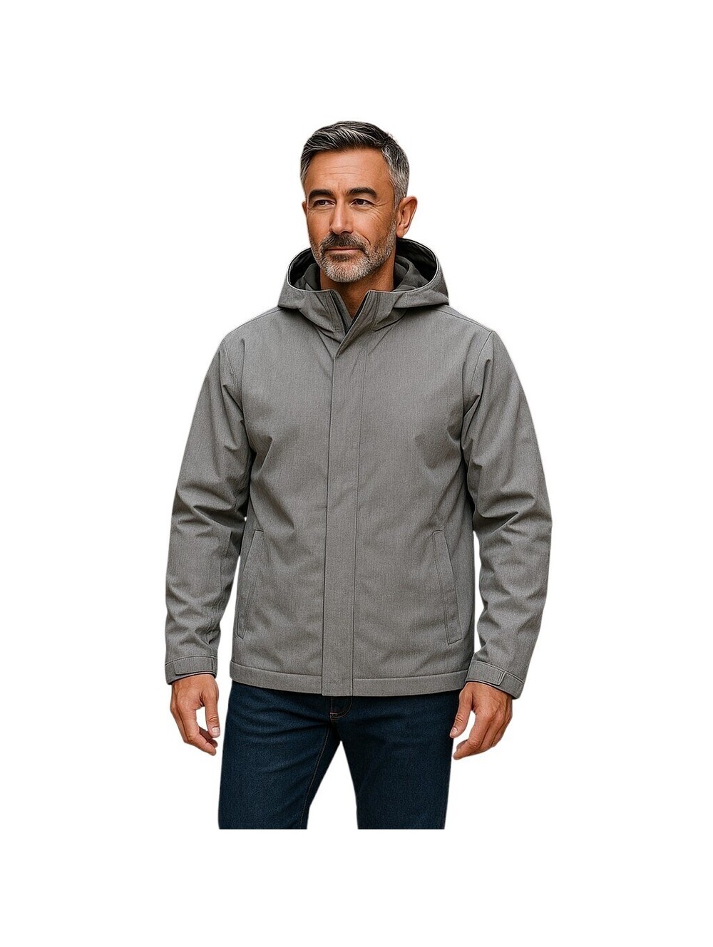 Wantdo - Men's Waterproof Softshell Jacket - Insulted - Color: Grey - Size 3XB